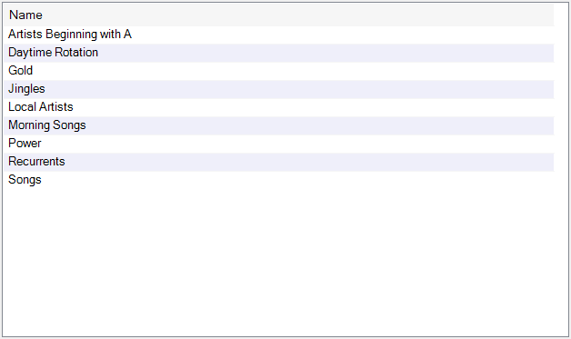 Track group list