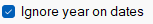 Ignore year on dates