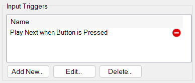 Input Triggers