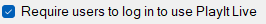 Require users to log in