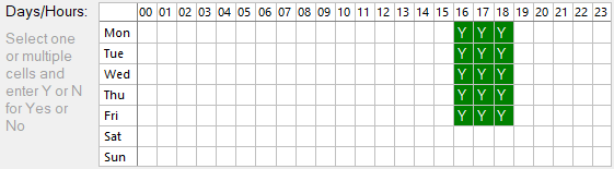 Days/Hours