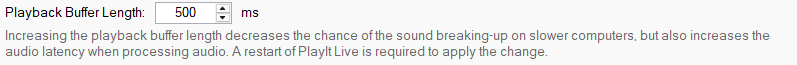Playback Buffer Length