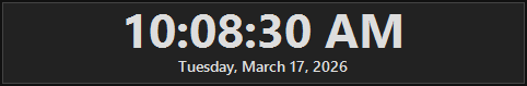 Onscreen Clock