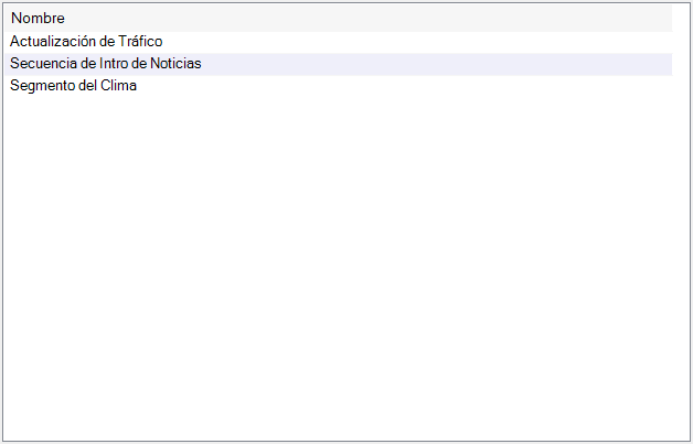 Lista de Clocks