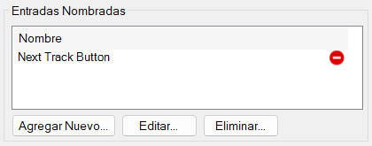 Entradas Nombradas