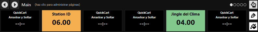 Panel de QuickCarts