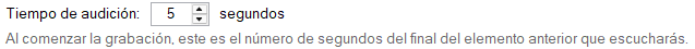 Tiempo de audición