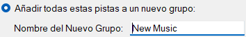 Añadir a nuevo grupo