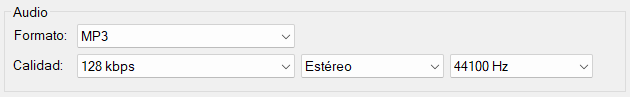 Detalles de Audio