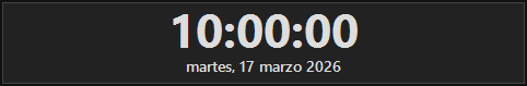 Onscreen clock