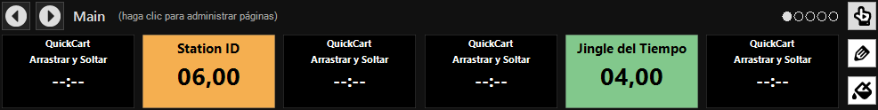 Panel de QuickCarts