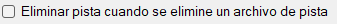 Eliminar pistas