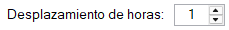 Desplazamiento de horas