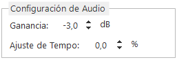 Configuración de Audio
