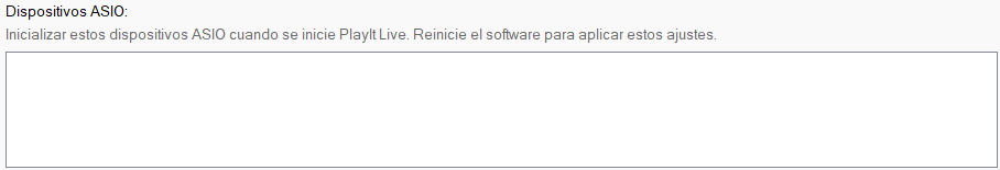 Dispositivos ASIO
