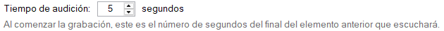 Tiempo de audición