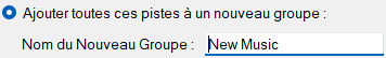 Ajouter à un nouveau groupe