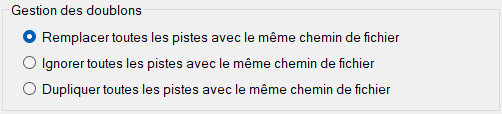 Gestion des doublons