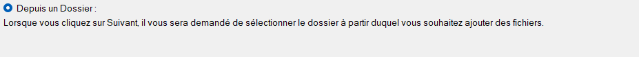 Depuis un dossier