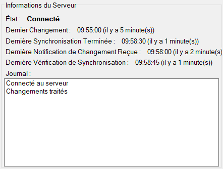 Informations du Serveur