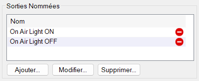 Sorties Nommées