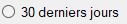 30 derniers jours