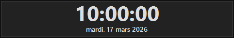 Onscreen clock