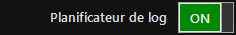 Commutateur du Log Scheduler