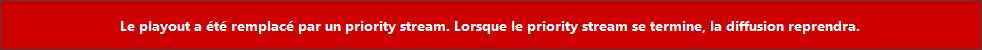 Message de remplacement du Priority Stream
