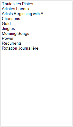 Liste des Groupes de Pistes
