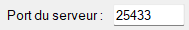 Port du serveur