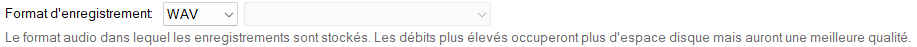 Format d'enregistrement