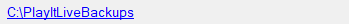 Posizione del backup