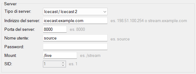 Dettagli del Server