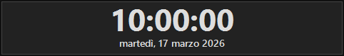 Onscreen clock