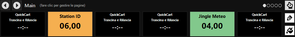 QuickCarts panel