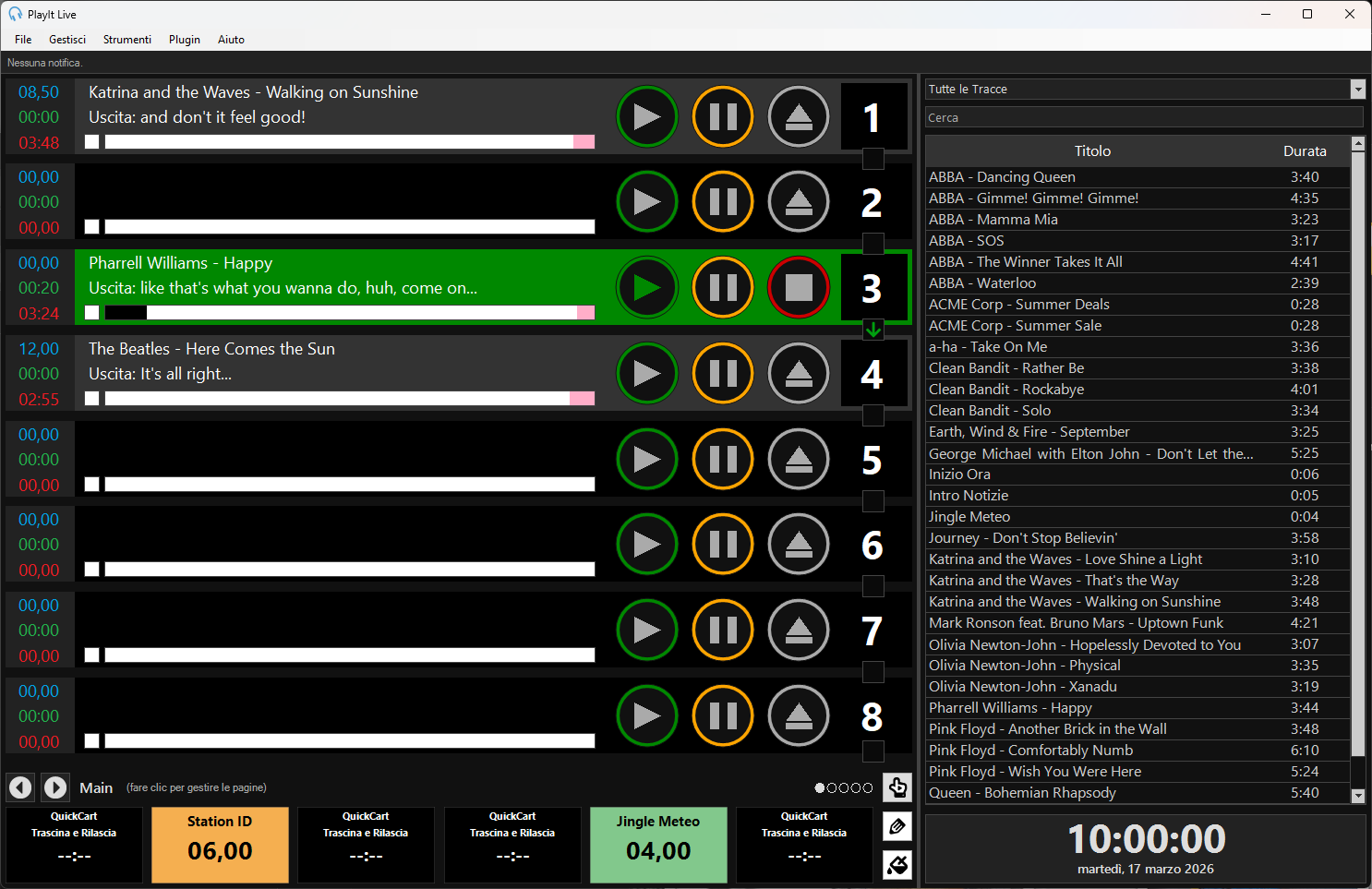 PlayIt Live in Modalità Decks