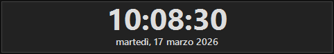 Orologio a schermo