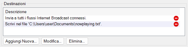 Destinazioni