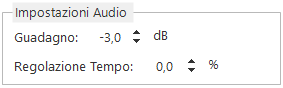 Impostazioni Audio