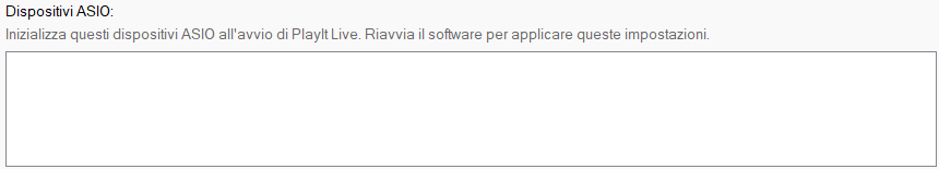 Dispositivi ASIO