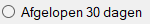 Afgelopen 30 dagen