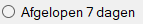 Afgelopen 7 dagen