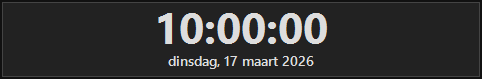 Onscreen clock