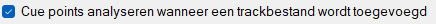 Cue points analyseren