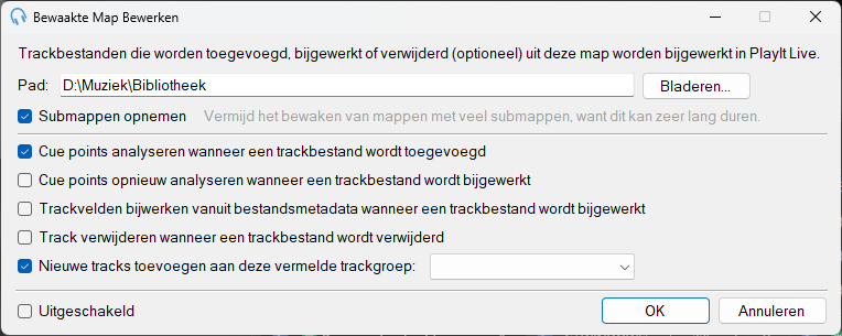 Venster Bewaakte Map Bewerken