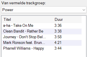 Van trackgroep