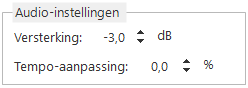Audio-instellingen