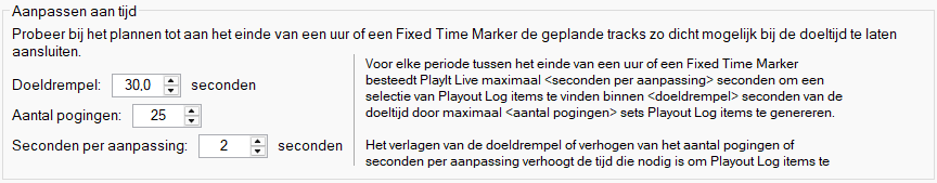 Aanpassen aan tijd