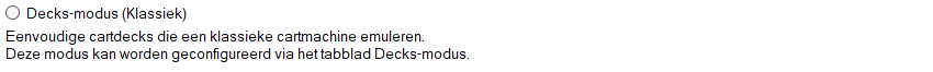Decks-modus